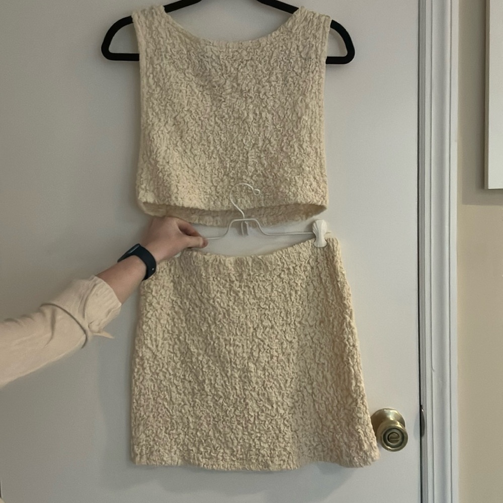 Free people Matching beach set - cropped top and mini skirt